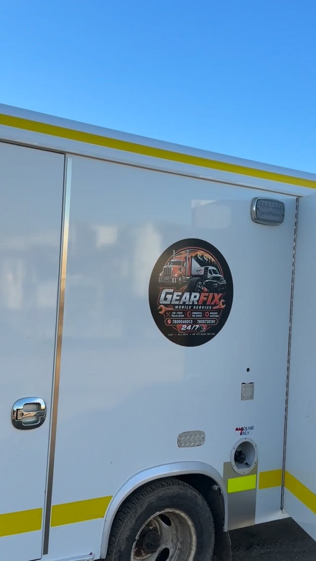 Gearfix Mobile Service van with its orange and black decal